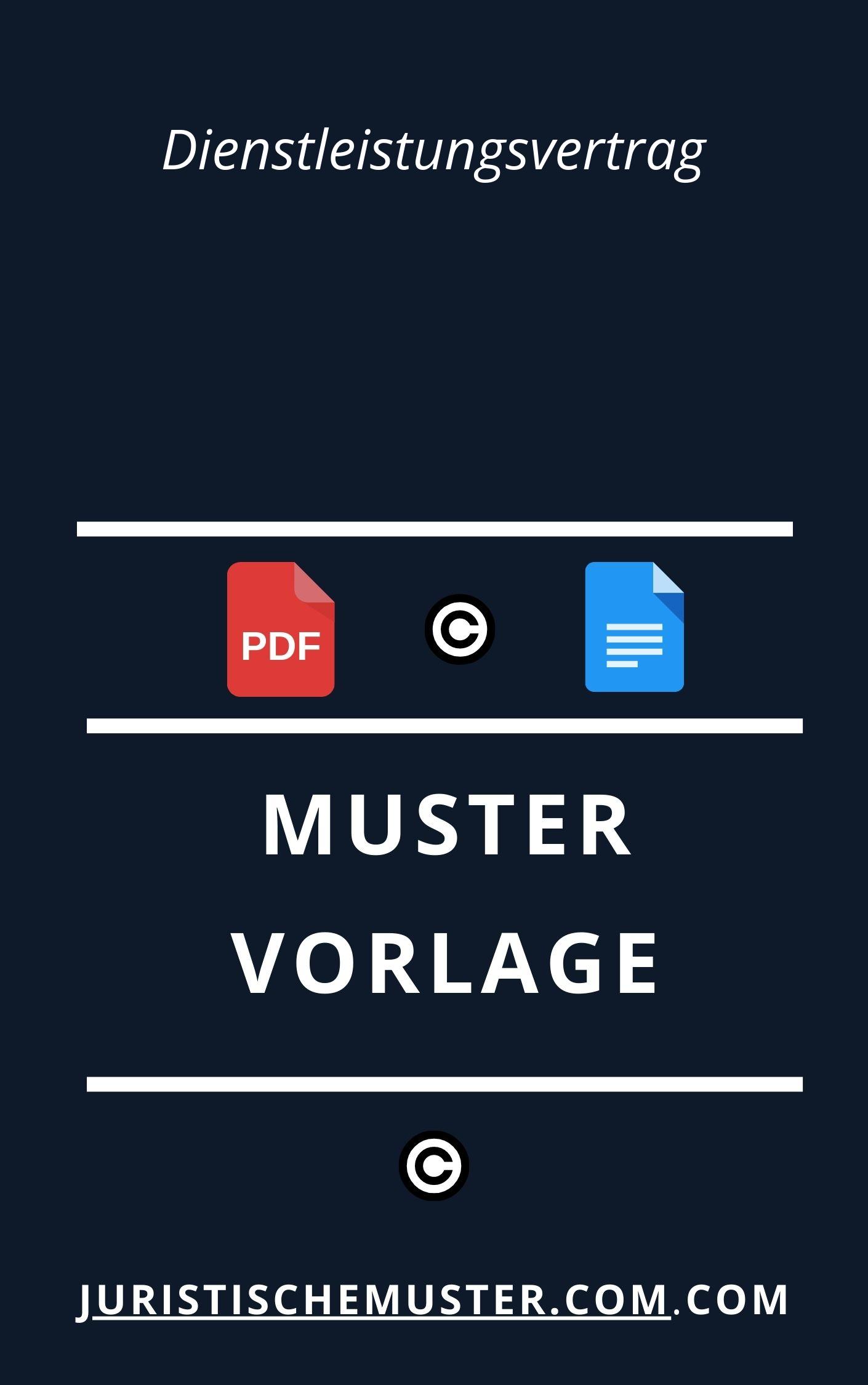 Dienstleistungsvertrag - Muster Vorlage